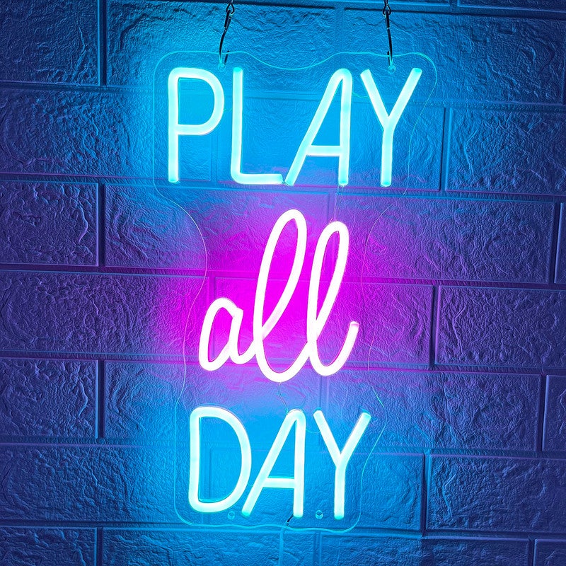Panneau lumineux néon à LED, éclairage pour salle de jeux, affichage de