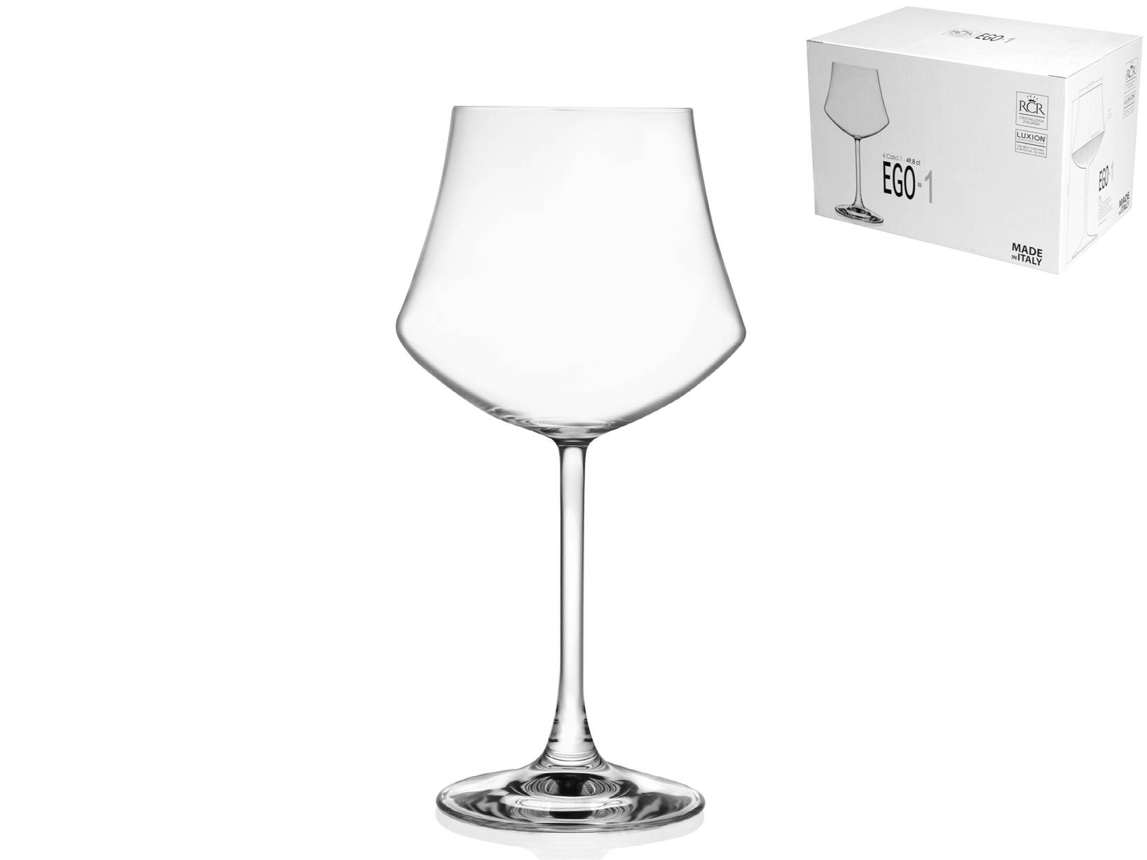 6 Calici In Vetro RCR Aria Da 55 Cl - Per Vino, Spumante E Cocktail, Made In Italy - Foto 4