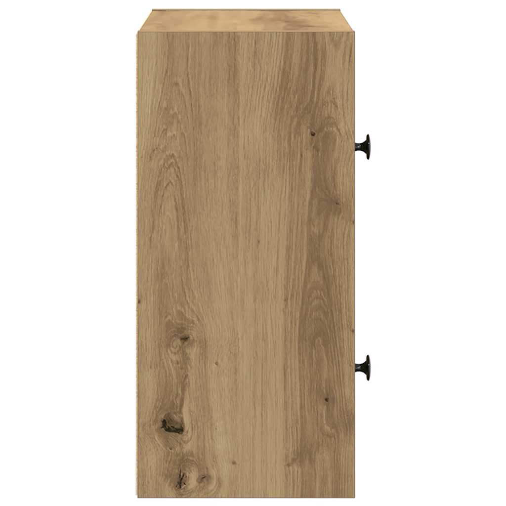 Bibliothèque pour Bureau en Bois Marron H. 52 x l. 40 x P. 24 cm - 6