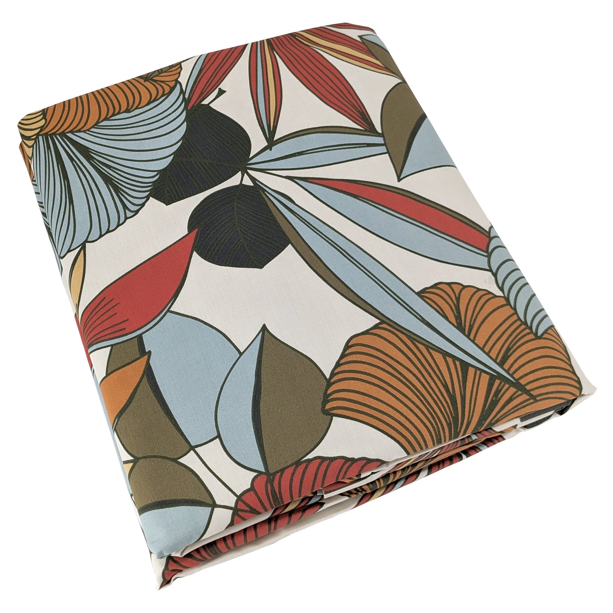 Housse de couette 300x240 cm percale coton CASCADE vert sauge | Leroy