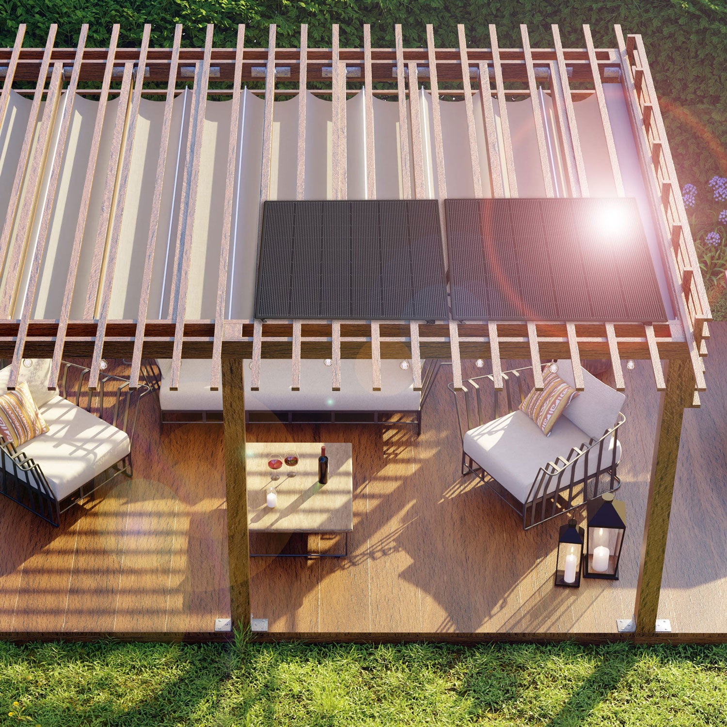 Kit panneaux solaires prémonté KYF 2x210W 420W microonduleur WiFi IP67 - 7