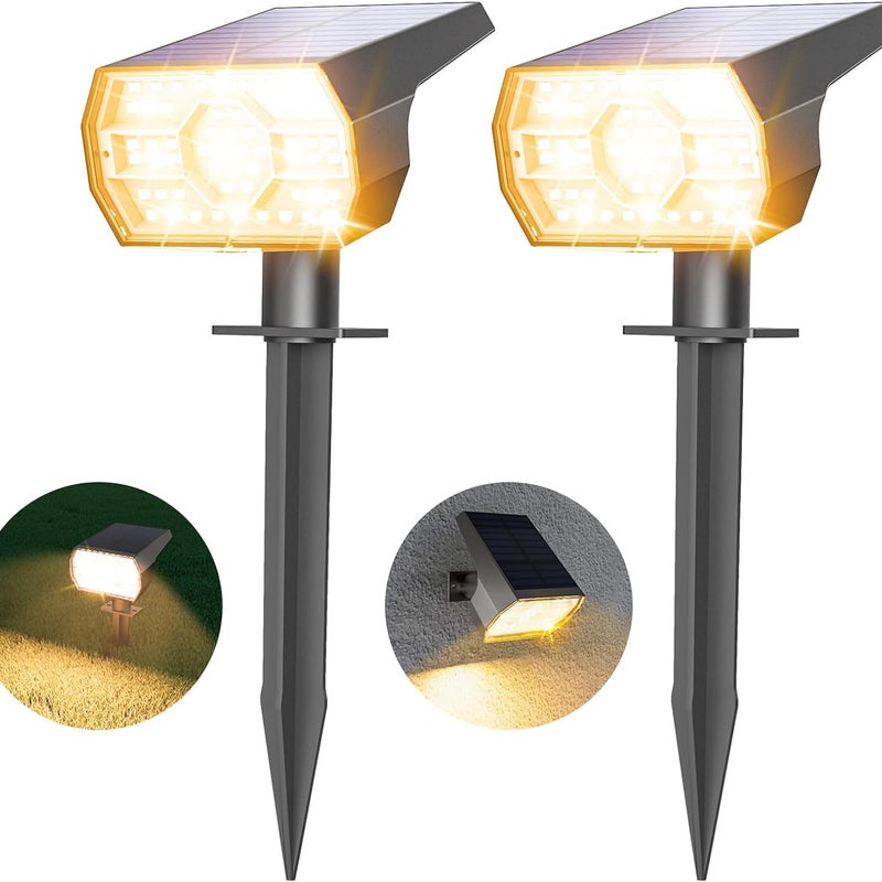Zestaw Reflektorów Solarnych Zewnętrznych diod LED Tryby Lampy Solarnej Zewnętrznej Ogrodowej Funkcja w i Wodoodporność Projektor Solarny Zewnętrzny