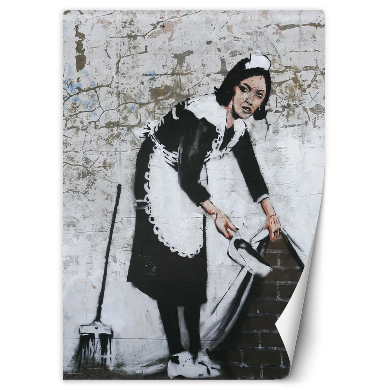 Fototapeta, Pokojówka Banksy Mural Street Art 200x280