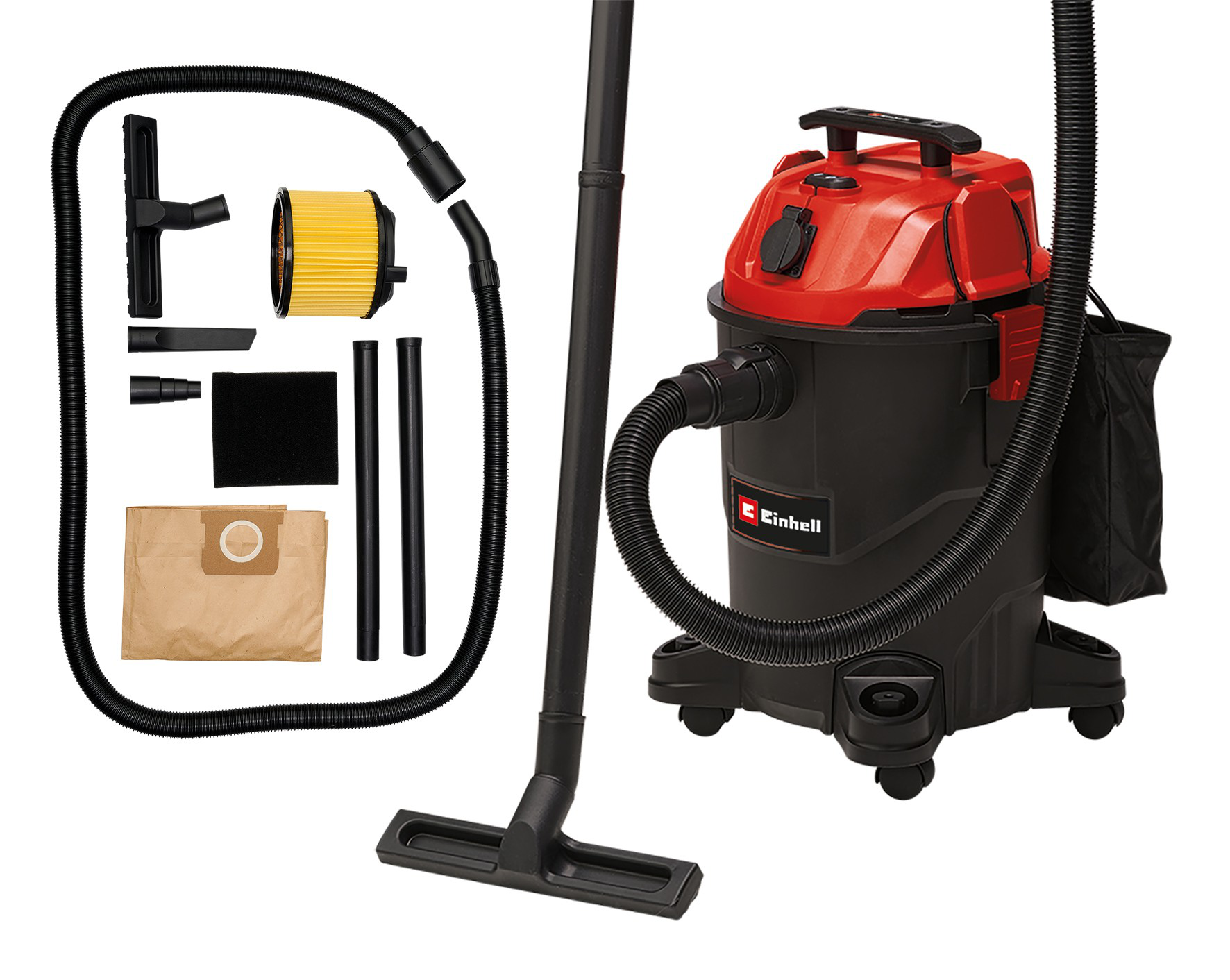 Aspiradora industrial Einhell TC-VC 1825 A 1250W 25L rojo/negro - Imagen 2