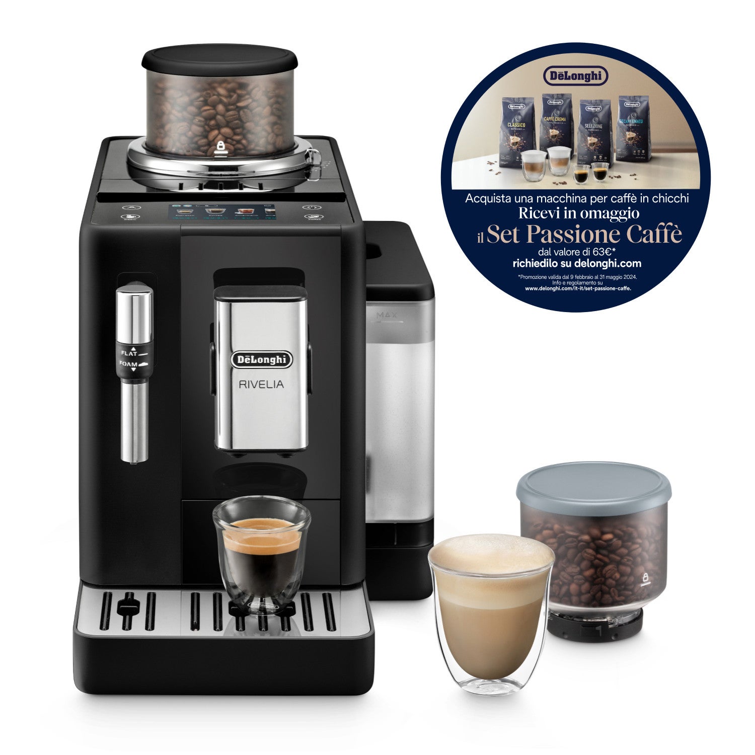 De Longhi Rivelia EXAM440.35.B Macchina per Caffe' Automatica 1,4 L Nero - 2