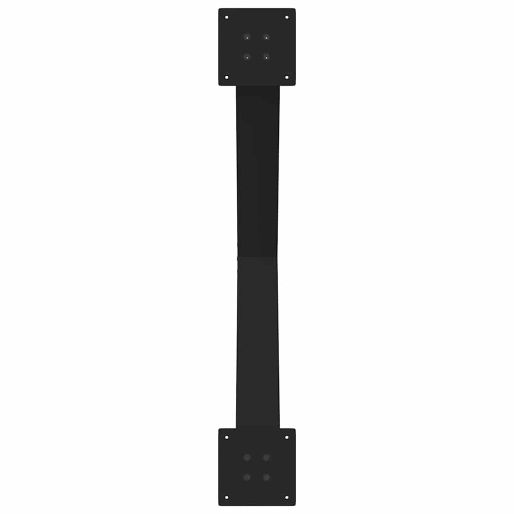 Maison Exclusive - Pieds de table à manger en forme de X, 3 pièces, noir, 90 x (72-73) cm, acier - 7