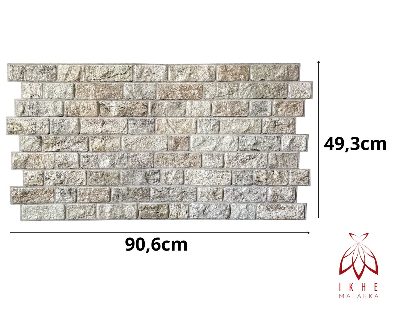 10 pièces / 4m² 3D PVC pierre aspect panneaux muraux revêtement mural panneaux de plafond PVC revêtement carreaux imitation Brick Stone Beige - 2