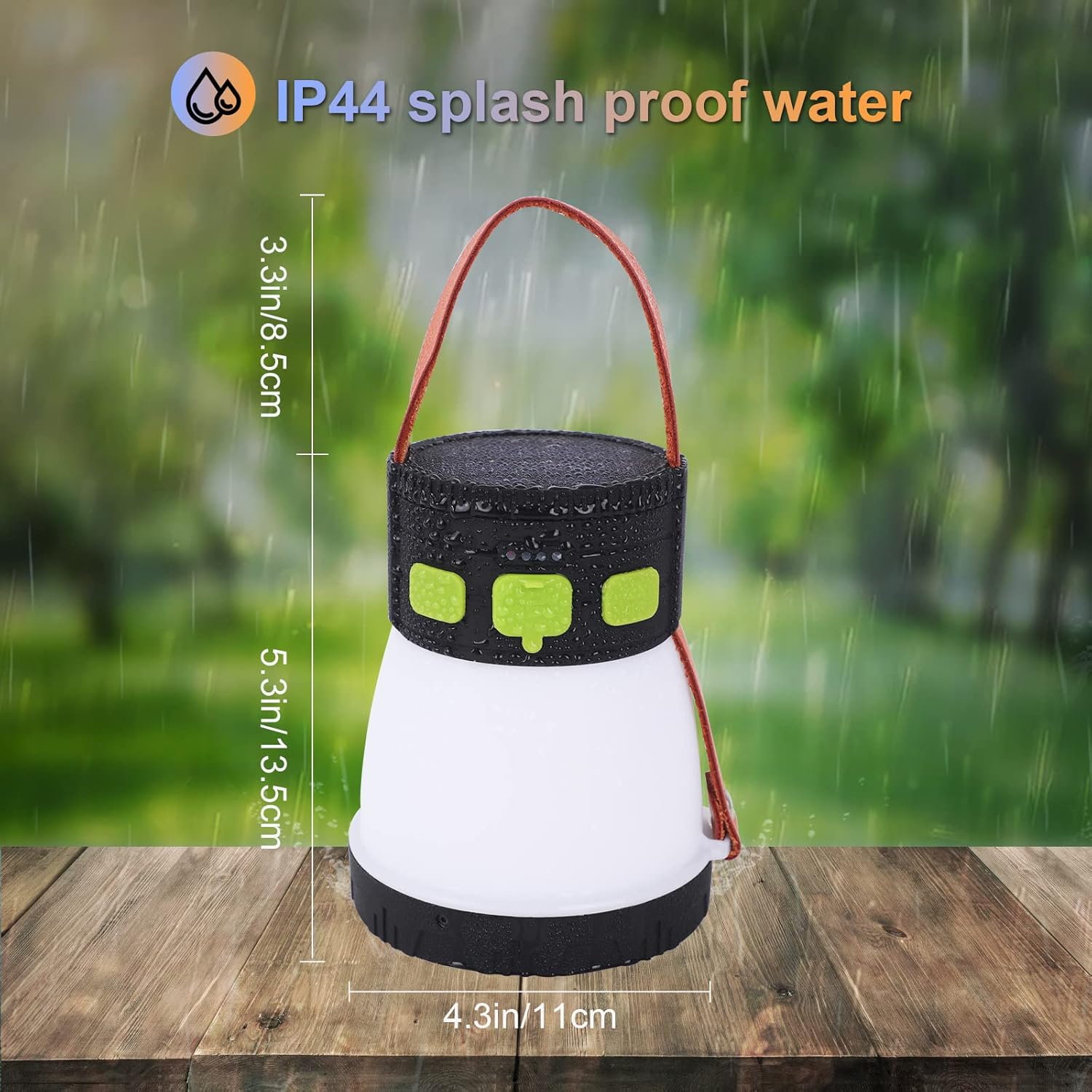 EULOCA Lanterne LED Rechargeable Dimmable - Lampe Torche IPX4 Étanche Pour Camping Et Randonnée