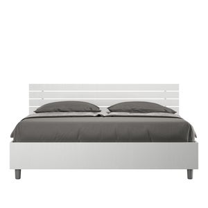 Letto Matrimoniale 160x200 Con Testiera Regolabile E Contenitore - Grigio, Senza Materasso - Foto 10