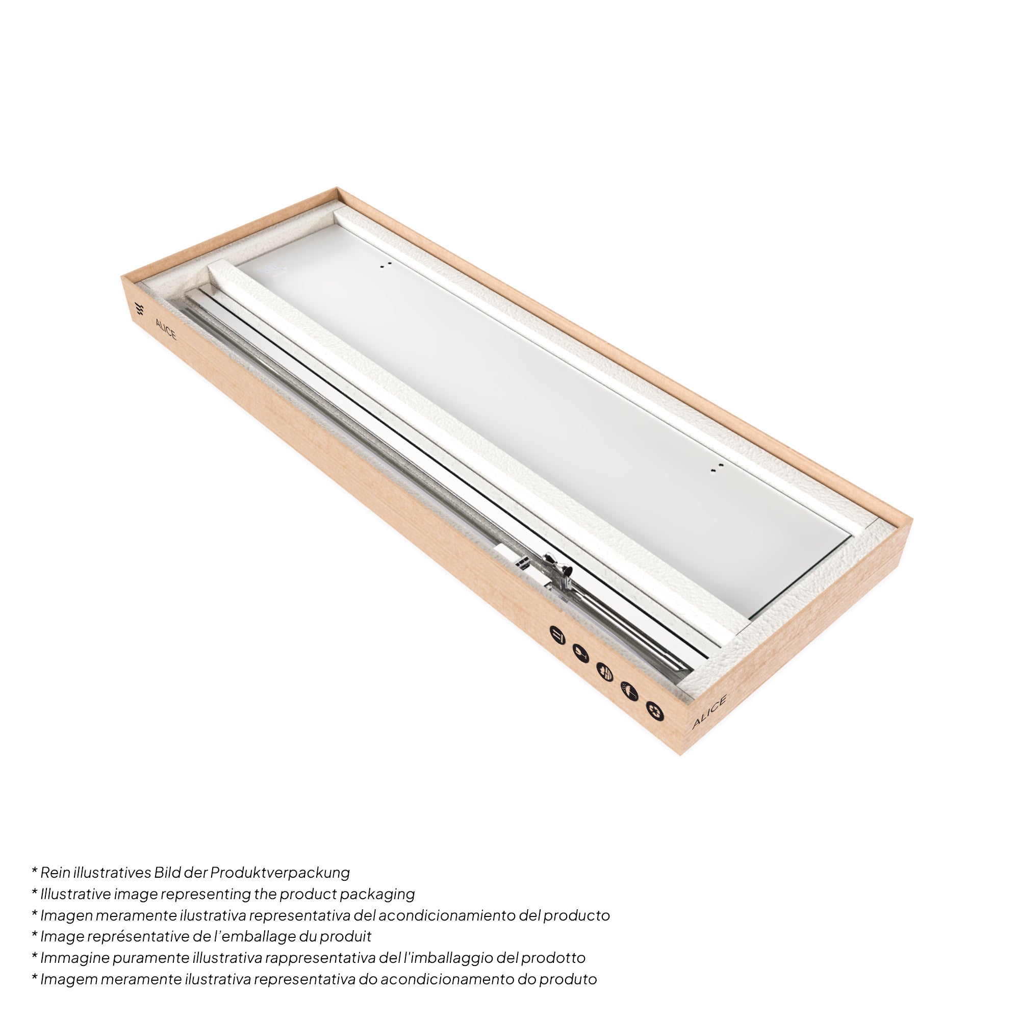 Box Doccia Alice 75x80x190cm| NON REVERSIBILE |Porta battente, regolazione 74,3-76,3x79,3-81,3cm|Profili Cromati, Vetro satinato 6mm - 9