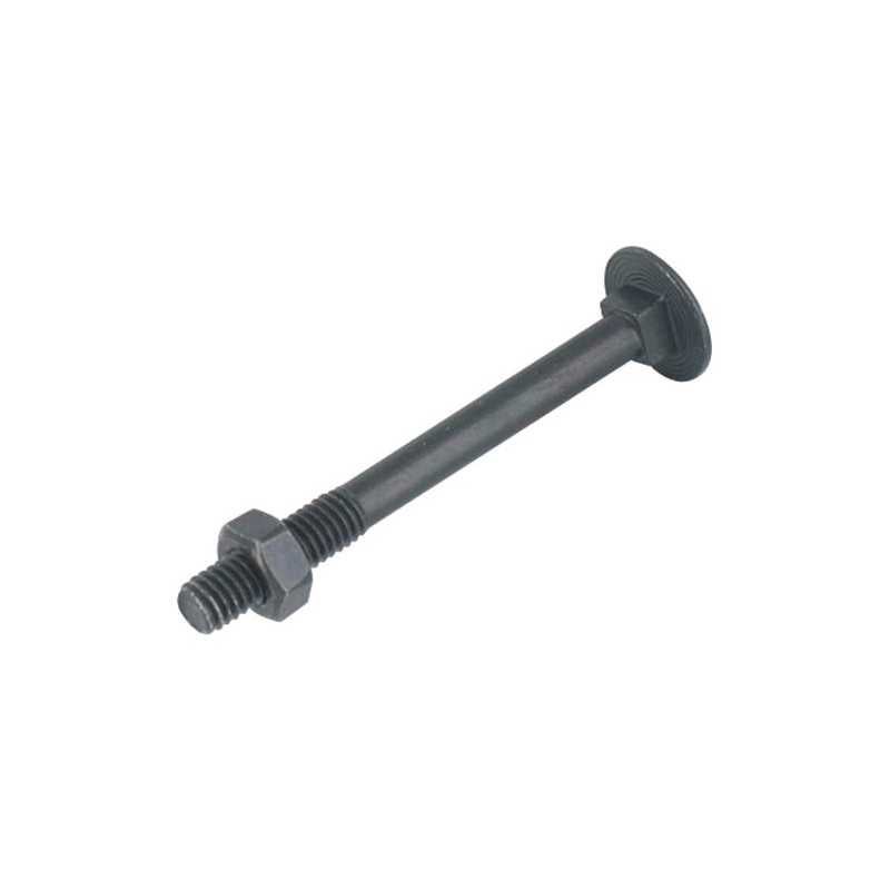 Hihaha Lot De 10 Boulons De Roue M14 X 1,5 Mm Pour Siège Sphérique Volkswagen 19 Mm Longueur De Tige 50 Mm Robuste | Boulons étendus Noirs 10 Pièces Matériau Durable
