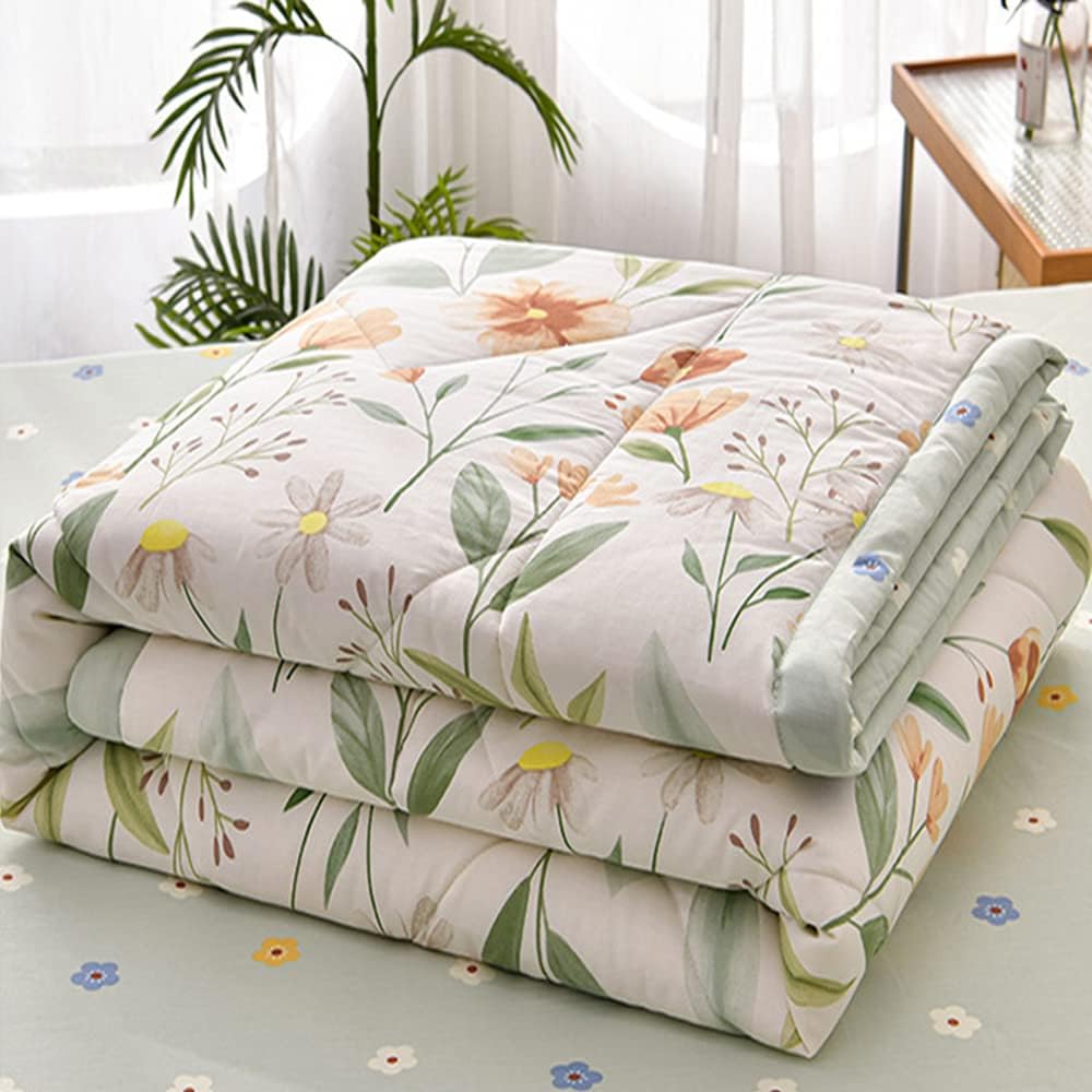 Couvre-lit jacquard uni coton 180 cm léger mi-saison printemps été respirant, 270x270 cm, Lin