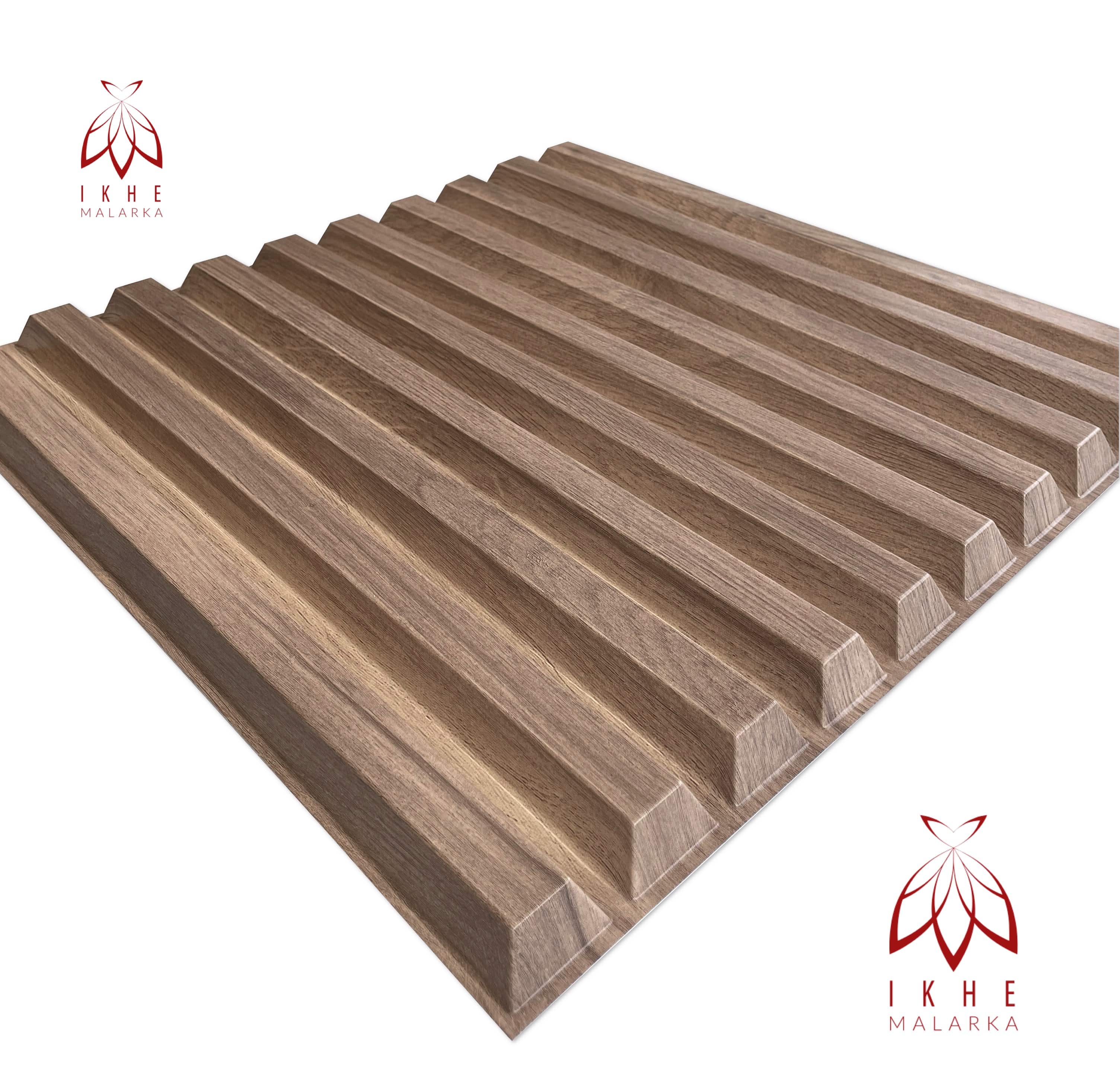 12PCS/3M² Paneles 3D de plástico PVC de pared aspecto madera Techo de pared Aspecto 3D SLATS D167 Wood - 6
