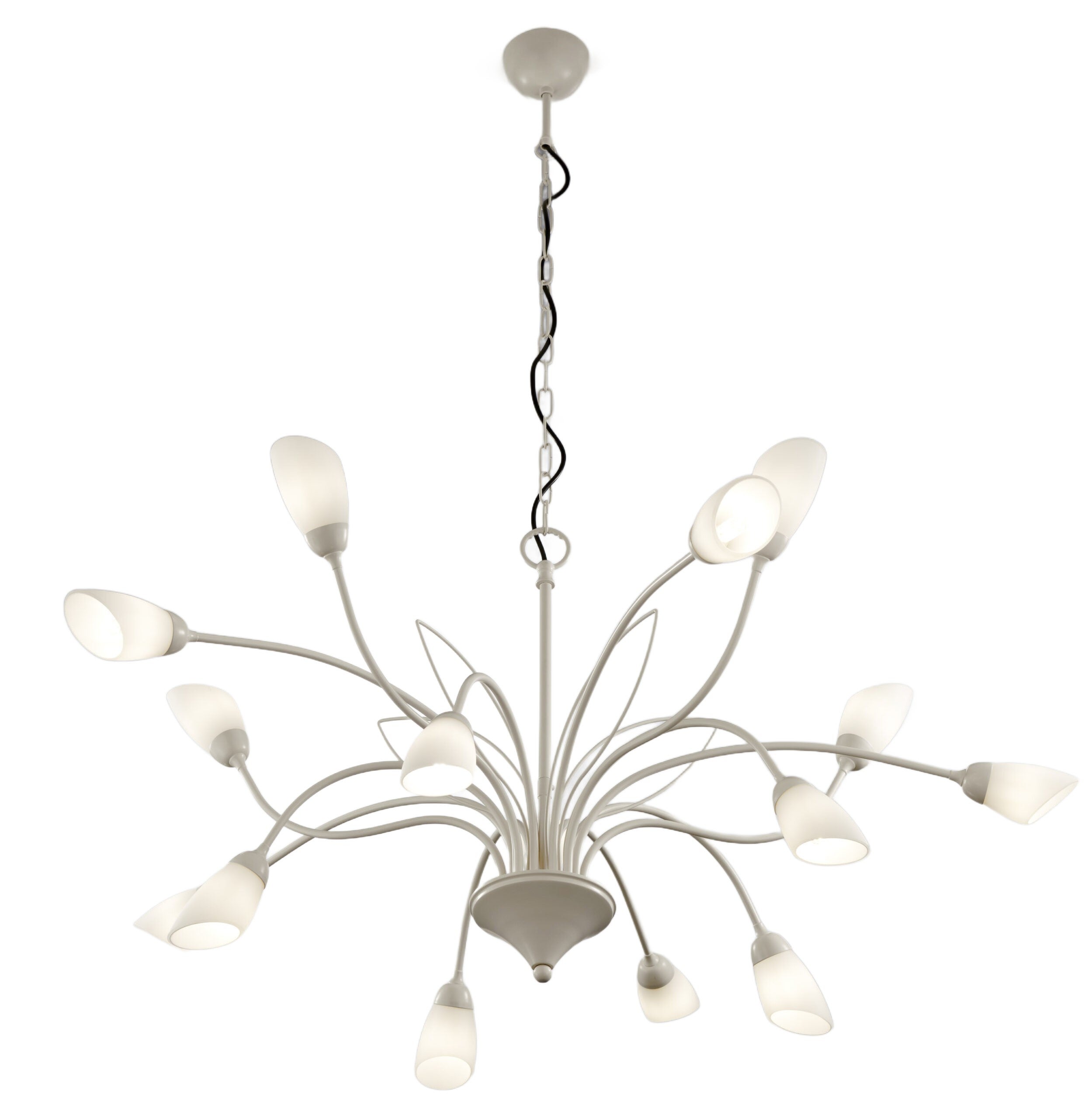 Lampa wisząca GLORIOSA szaro-biała 15xG9x15W metal wym:165x102x102cm IP20 Jupiter