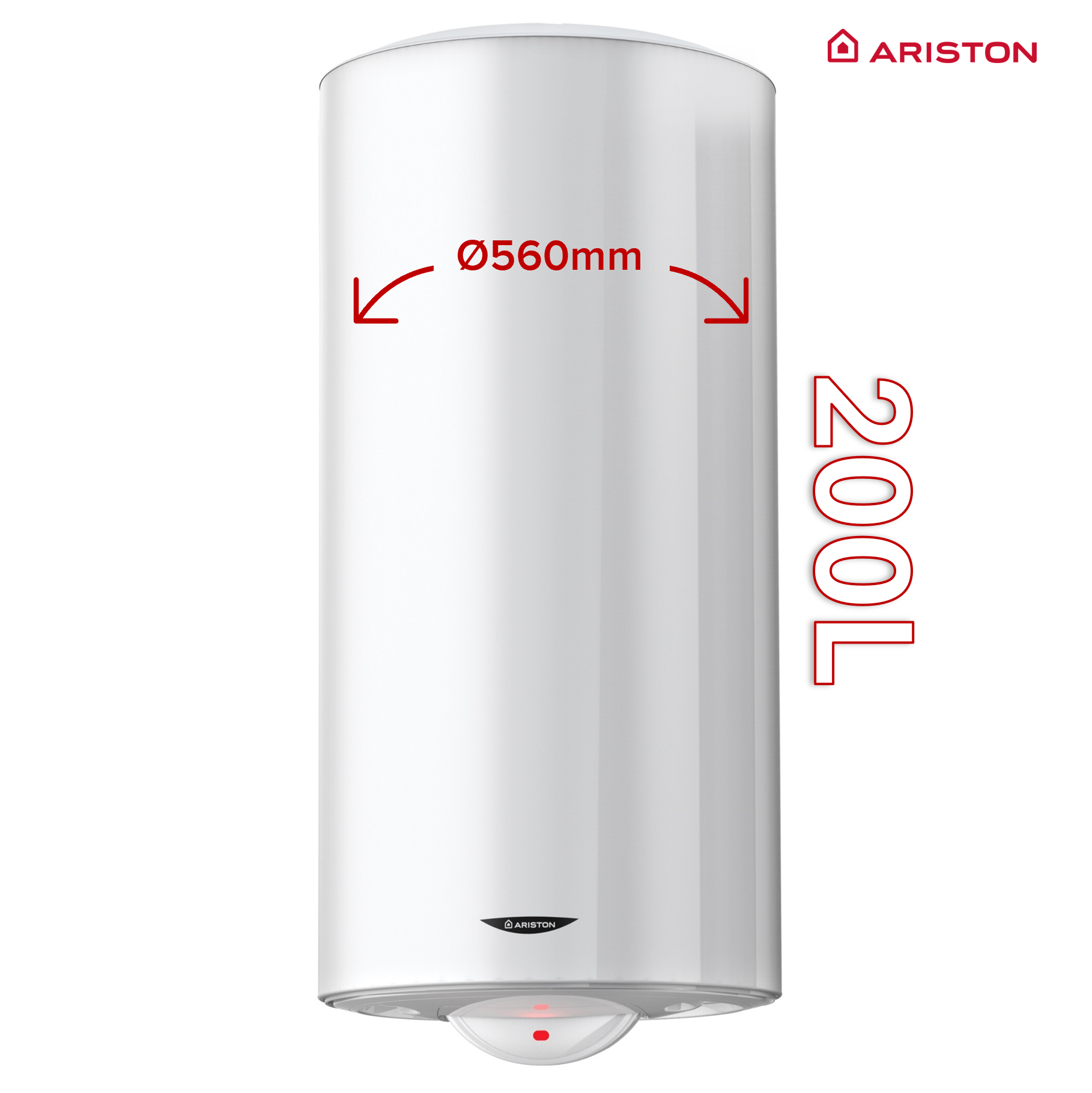 Chauffe-eau électrique Steatite 200L Vertical Mural ARISTON Sageo + Kit Installation - 2