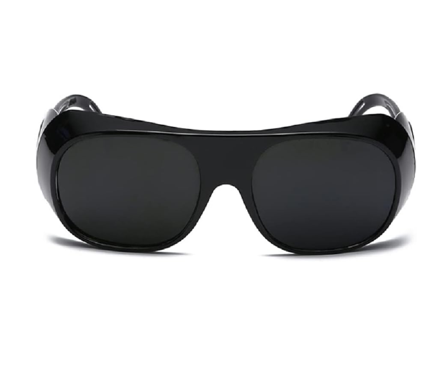 Lunettes de soudage de sécurité, anti-rayures, protection UV, lunettes de soudeur pour soudage, coupe et soudage TIG (gris foncé) - 4