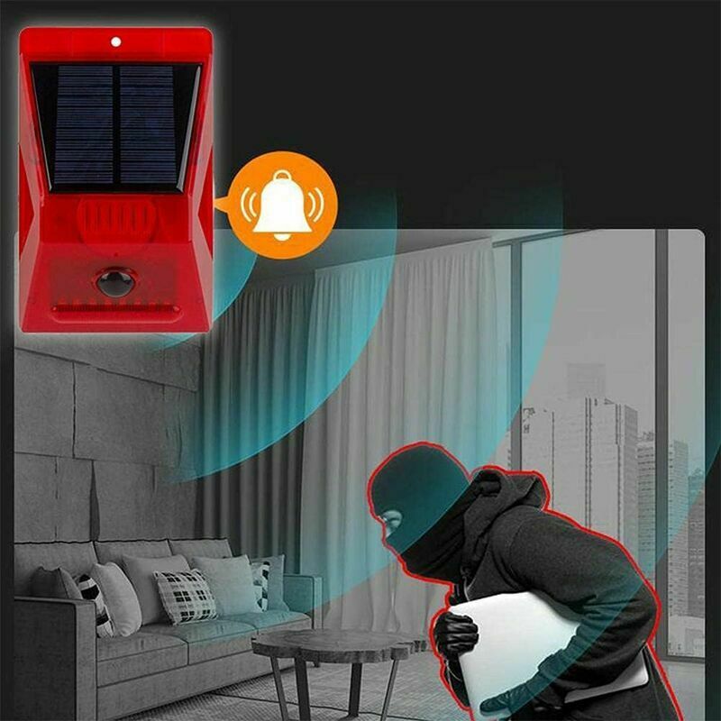 Lampe Stroboscope Solaire étanche – Avertissement Clignotant 360° Pour Extérieur - 3