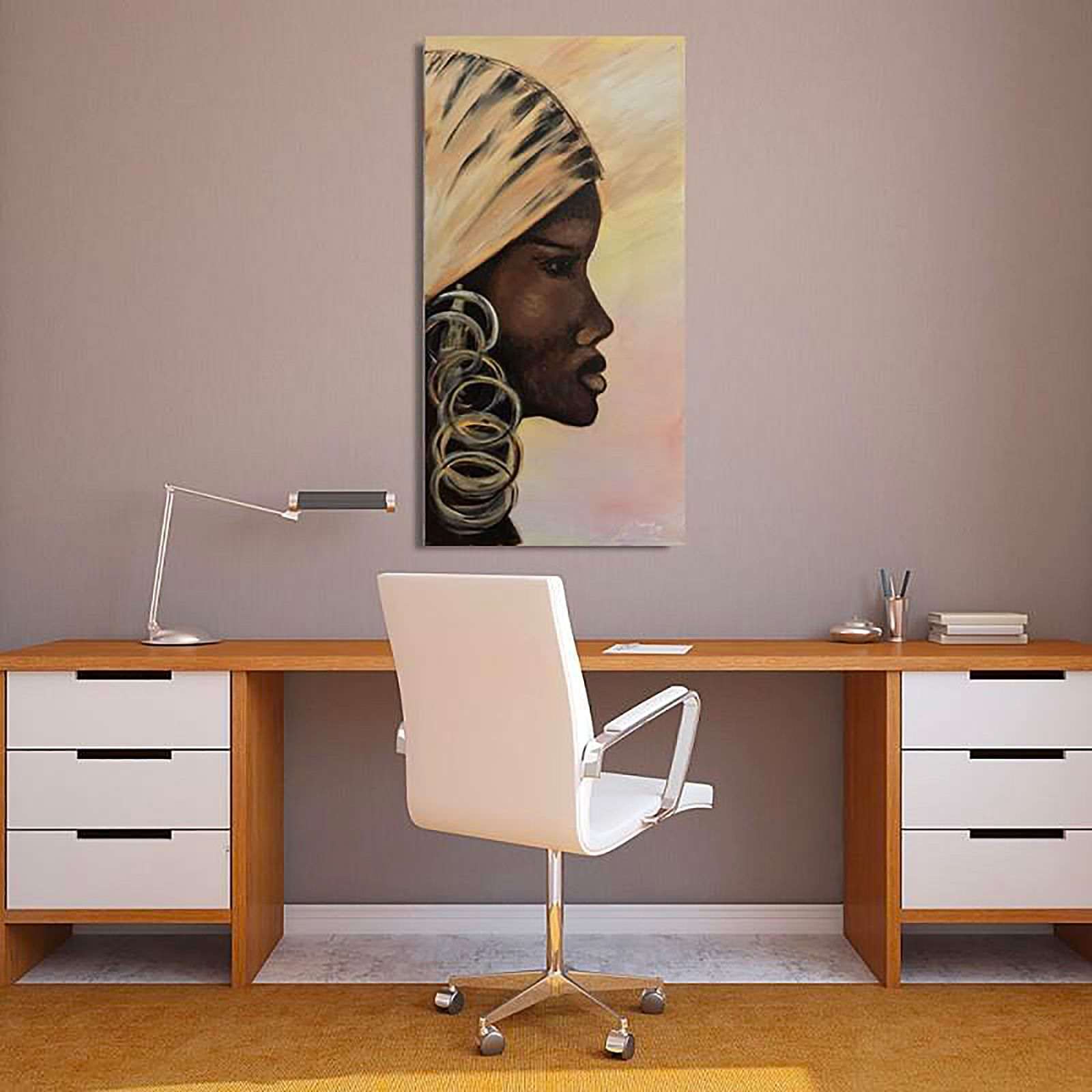 Tableau profil d'une femme - 40 x 100 cm - 5