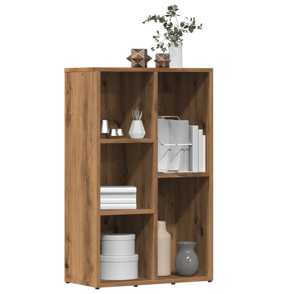 Bibliothèque | Armoire de livres | Meuble de Rangement chêne artisanal 45x25x80 cm bois d'ingénierie CFW719552 - 2
