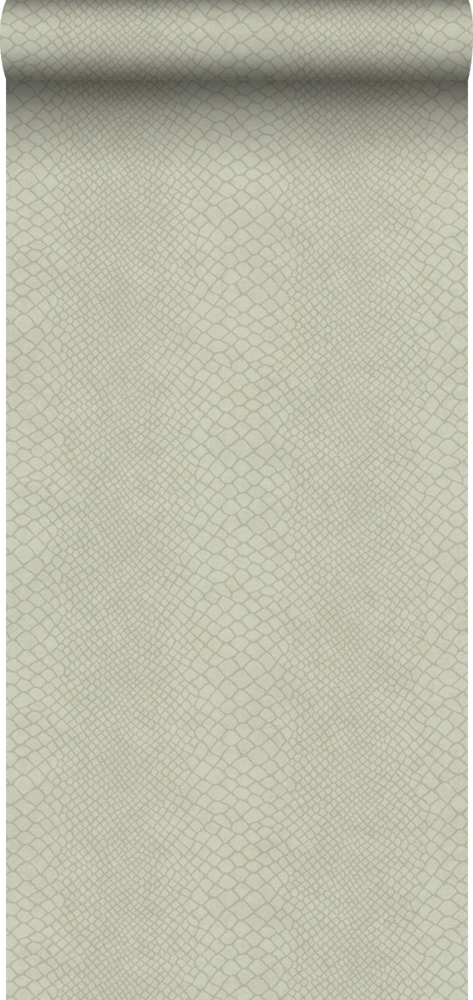 Papel pintado piel de serpiente gris pálido - 53 cm x 10.05 m - origin wallcoverings