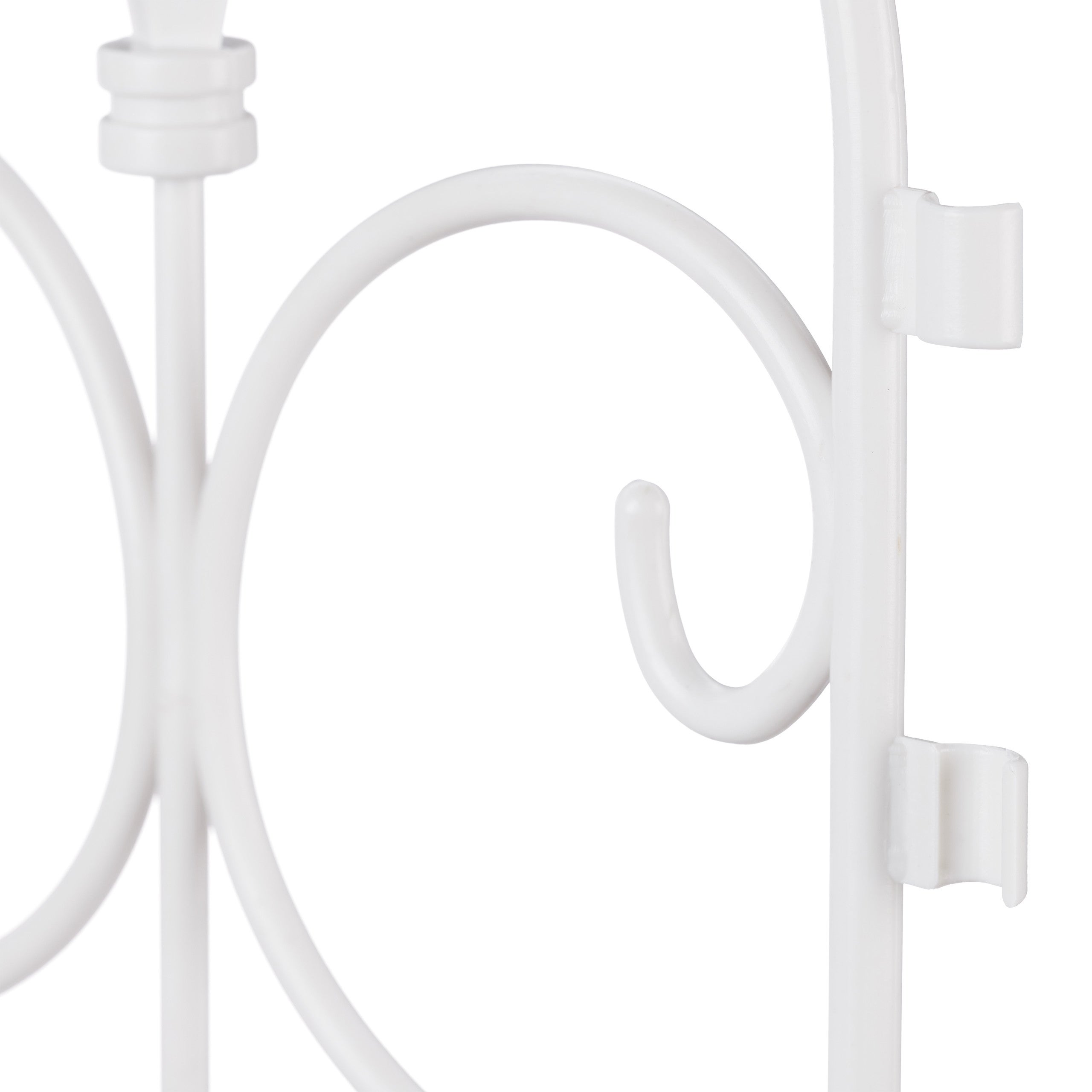 12x Bordure de jardin plastique, Clôture gazon 30 cm, 6 éléments, 4 m, parterre massif pelouse, piquet - 6