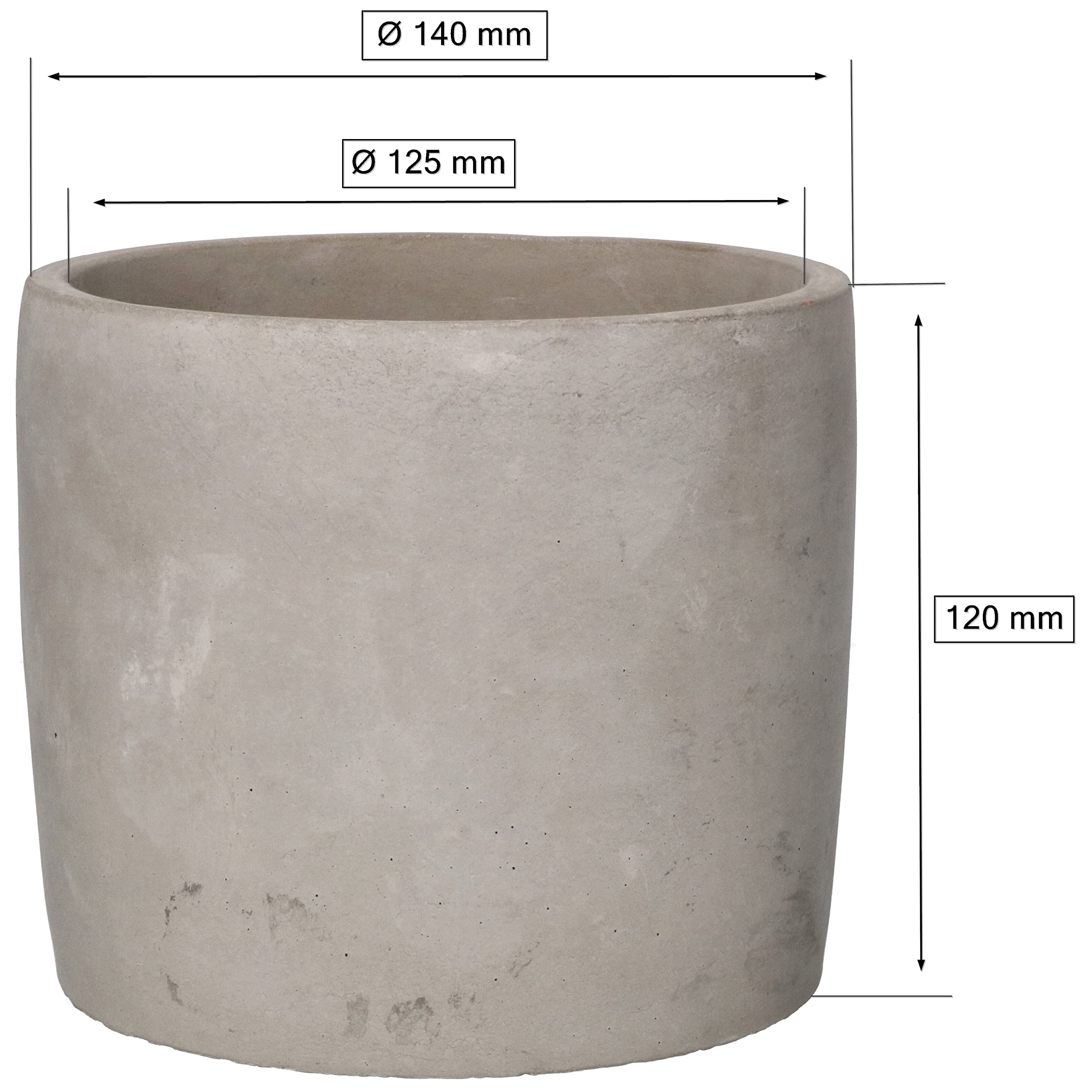 Doniczka betonowa cylinder donica osłonka kwiaty - KOTARBAU - 2