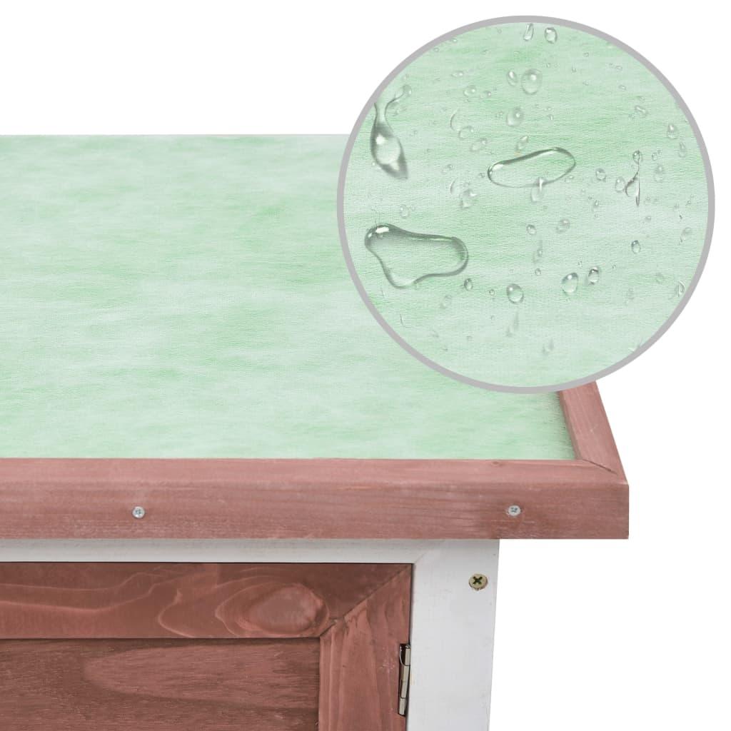 Capanna da esterno 1 livello 90 x 45 x 65 cm legno marrone 02_0000584 - 6