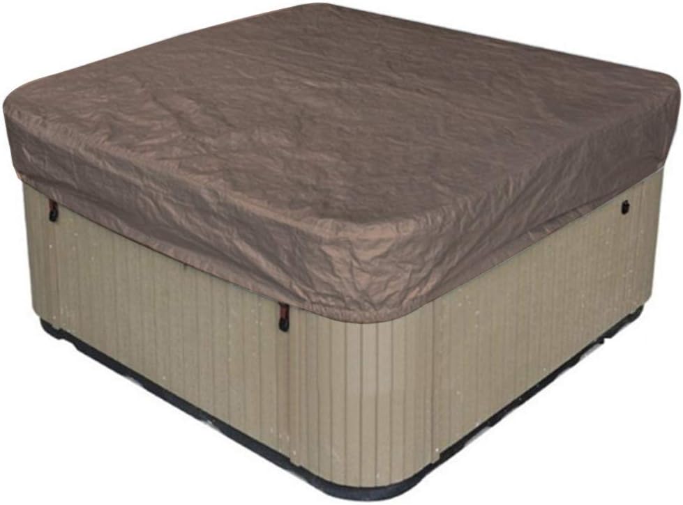 Couvercle De Spa Carré En PVC - 135 X 135 Cm (53") - Étanche, Résistant Au Vent - Avec Poignée - Pour Spa Gonflable, Terrasse, Jardin