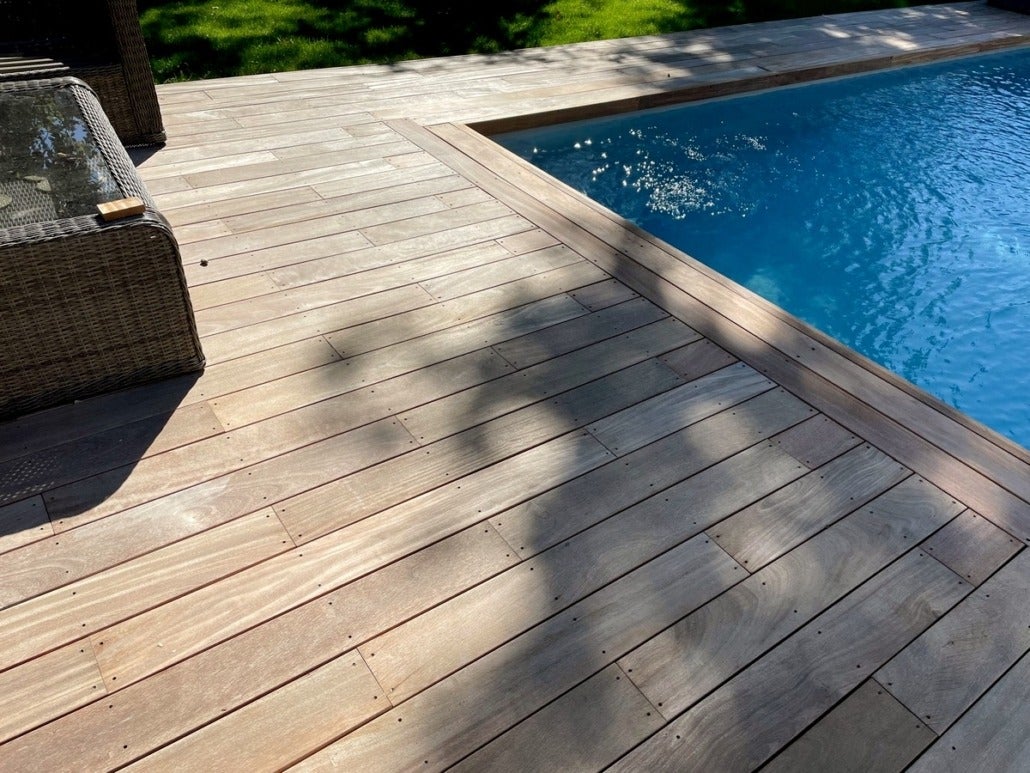 lame de terrasse en bois exotique CUMARU 21*145*950mm gamme Biscarrosse - 7