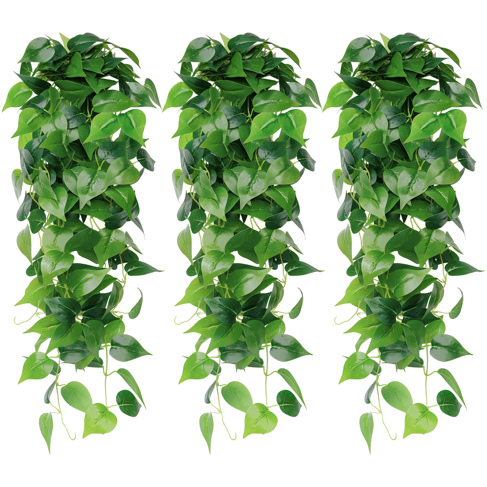 MengQiLe 6 Pièces Plantes Artificielles Suspendues Fougères 90cm - Décoration Intérieur Extérieur Sans Entretien