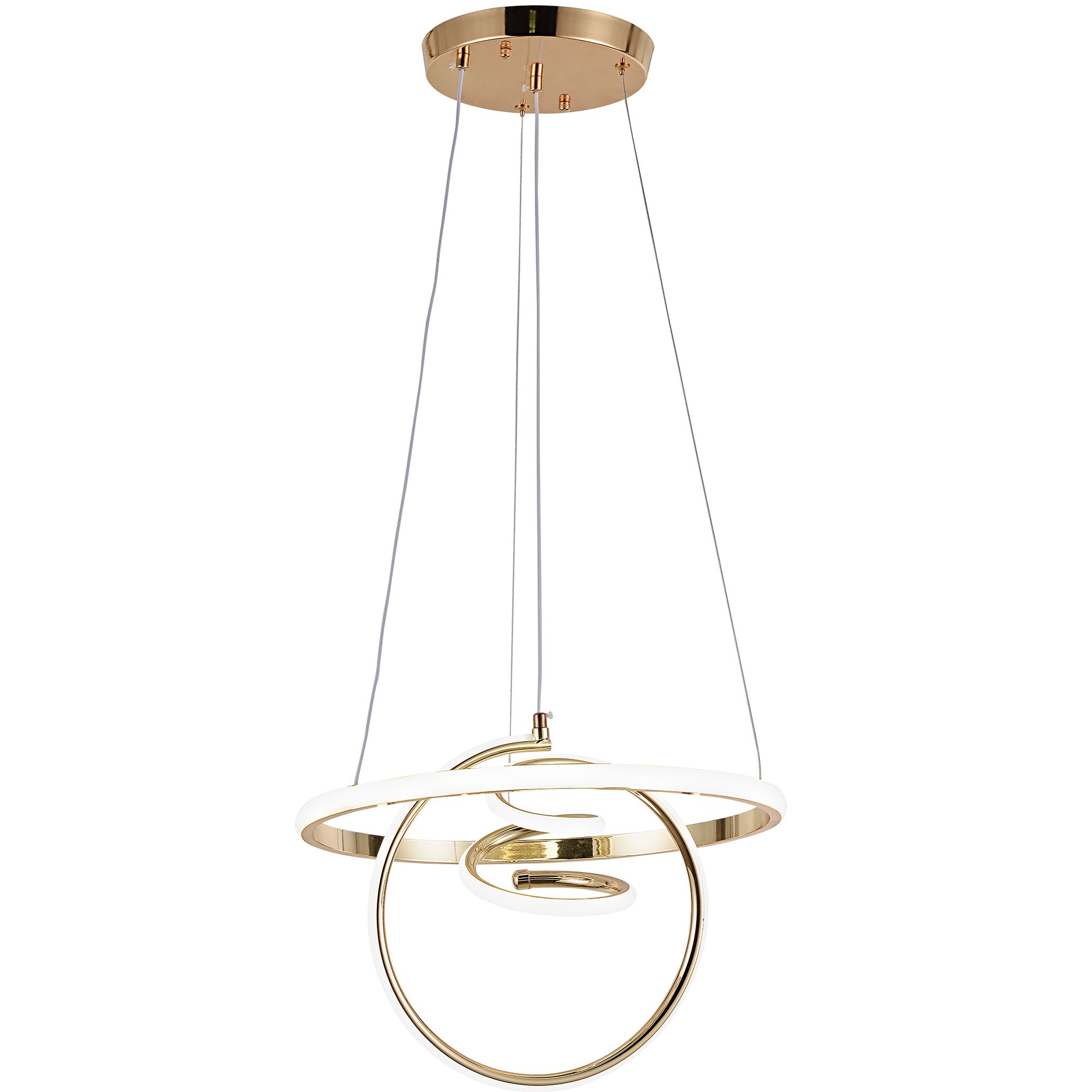 Lampa Sufitowa Wisząca Led Toolight G066-Cp Złoty