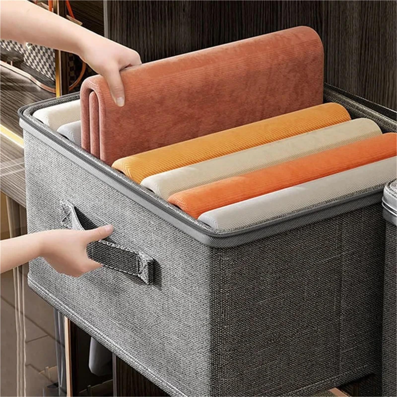 Caja de almacenamiento extragrande para ropa (49 x 37 x 31 cm