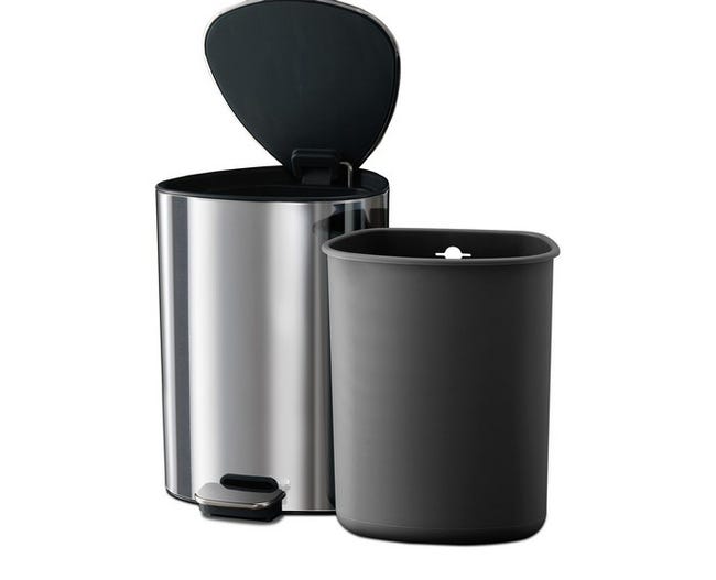Pattumiera A Pedale Joseph Joseph EasyStore Luxe 5 Litri - Acciaio Inox, Coperchio Silenzioso - Foto 10