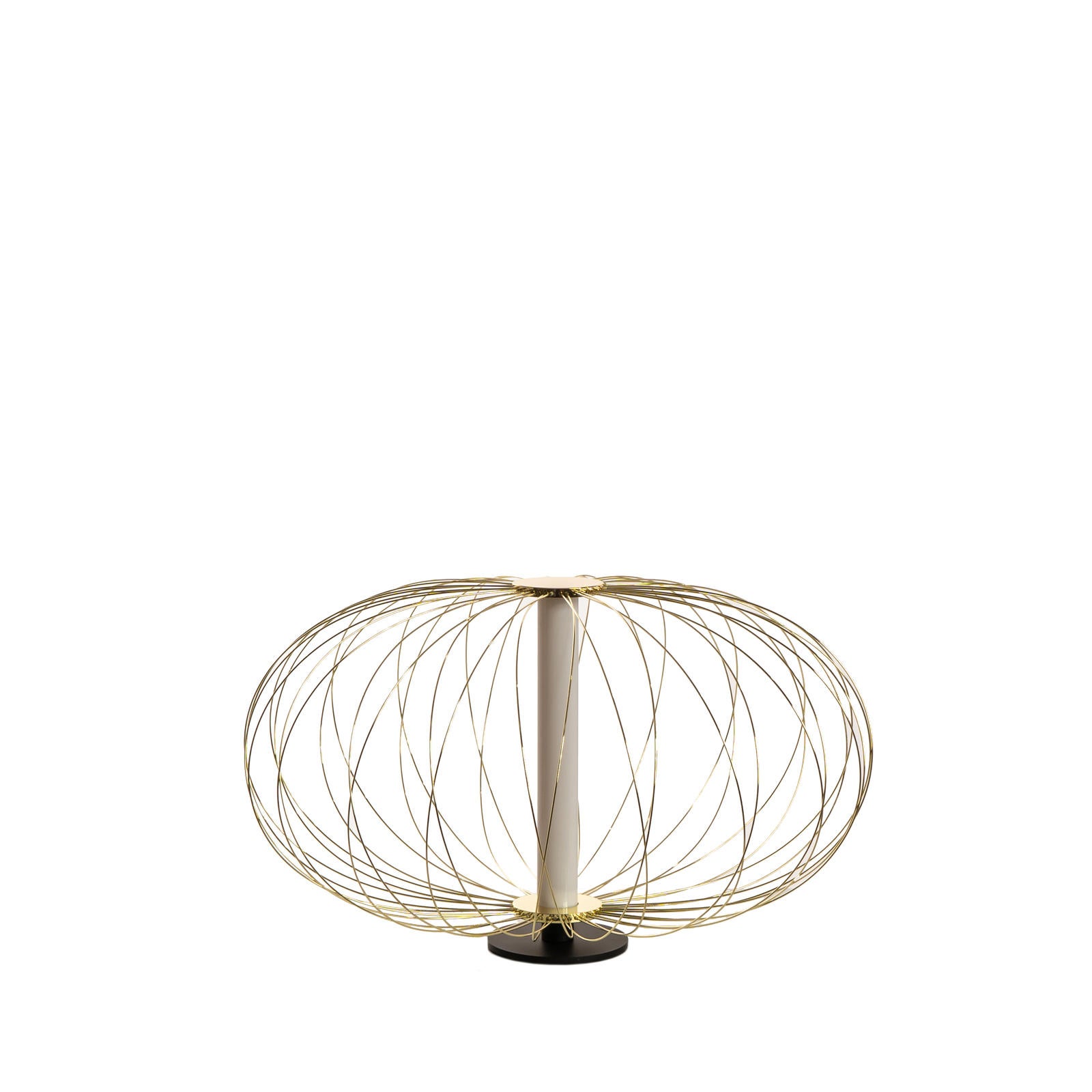 Mizar - Biała stalowa lampa stołowa LED