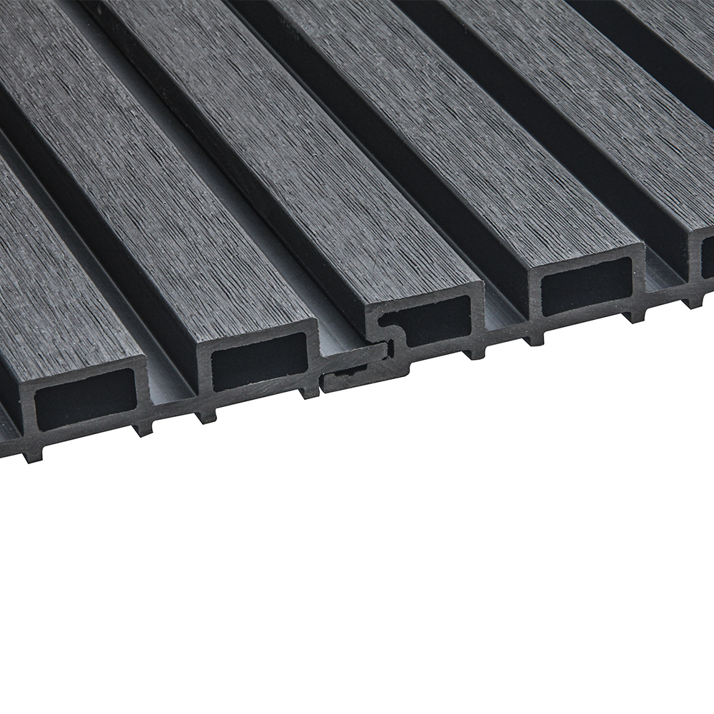 Home Deluxe - Revêtement de façade en WPC DUVAR - Couleur : anthracite, dimensions : 2 m² env. 190 x 21,9 x 2,6 cm, matériel de montage inclus I - 8