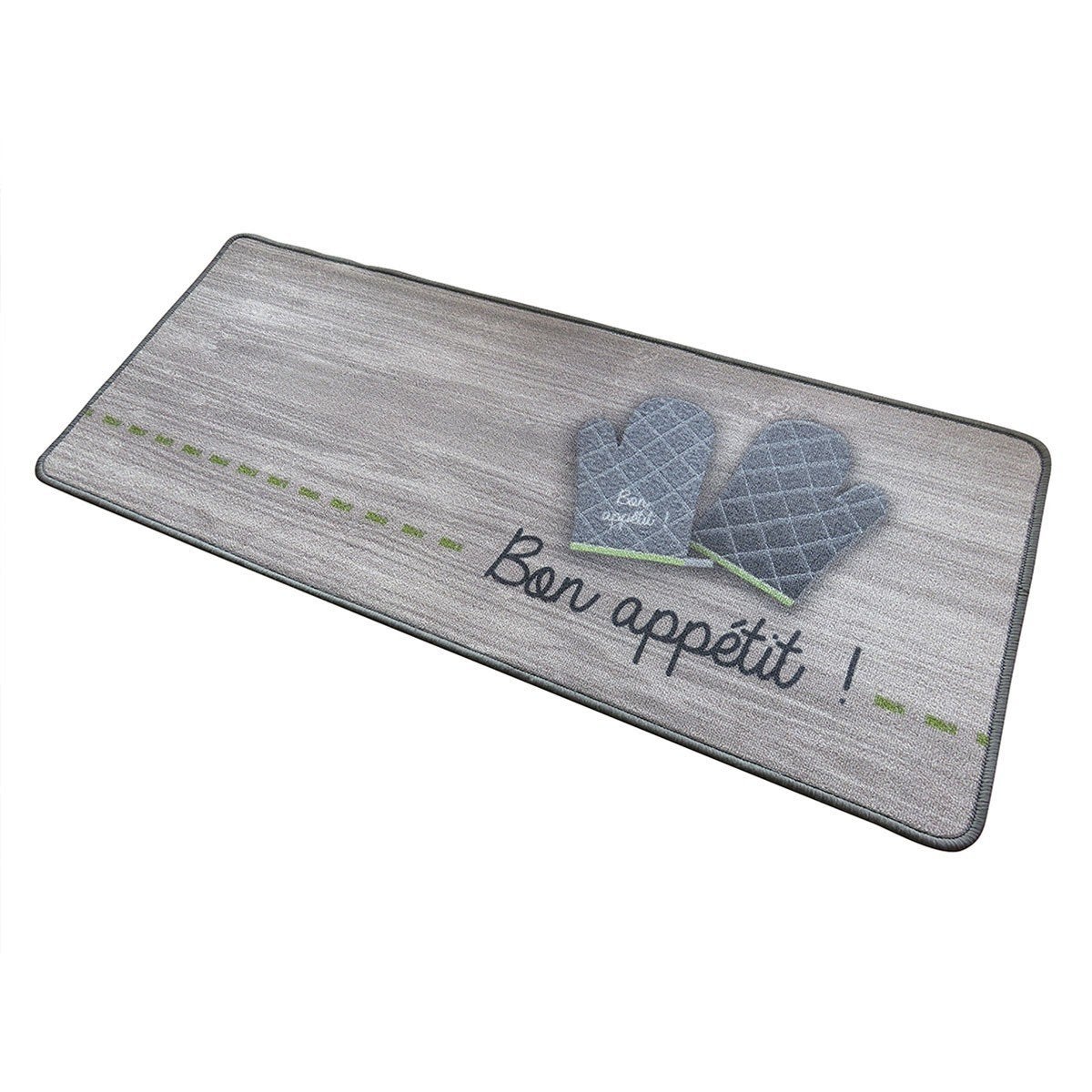 Tapis Cuisine Carreaux Ciment Bleu, Semelle Anti Dérapante