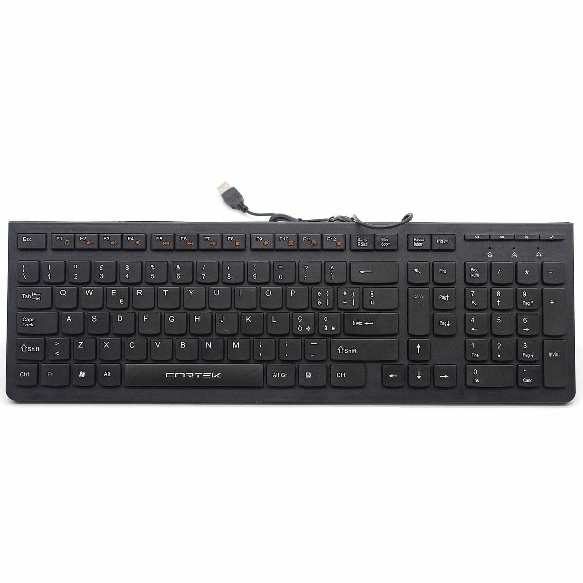 Tastiera Cablata Usb Con Filo Da Scrivania Ufficio Economica Computer Fisso Pc