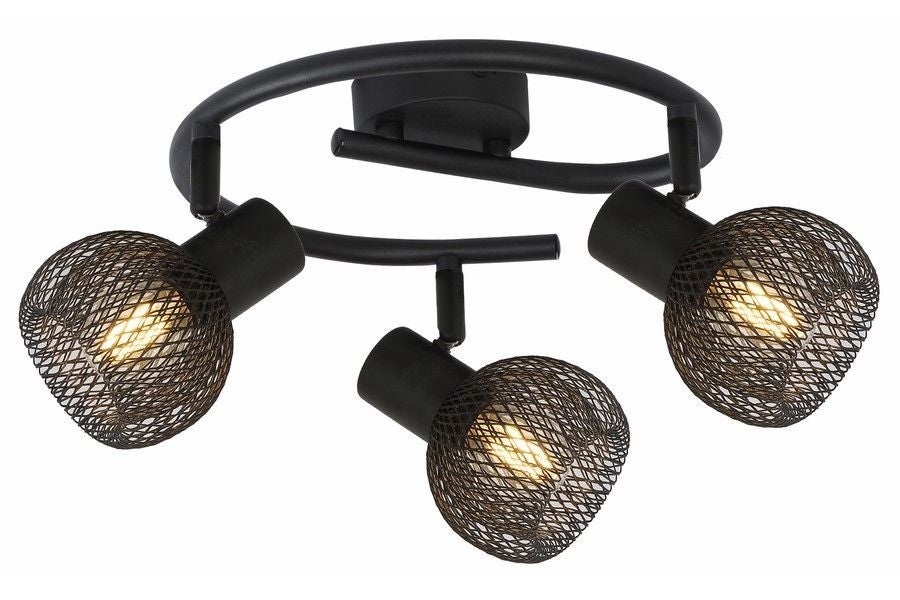 Lampa sufitowa wisząca Loretto czarna 3xE14x40W wym: 17 x 26 x 26 cm metal Reality