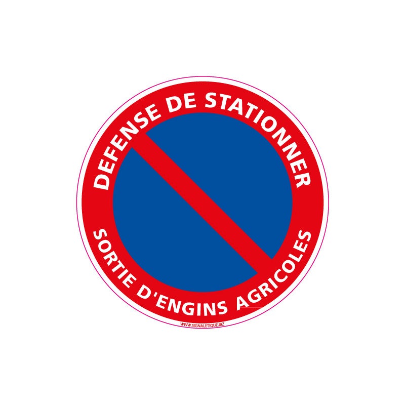 PANNEAU ROND STATIONNEMENT INTERDIT DIAMÈTRE 300MM - NOVAP Comparer les