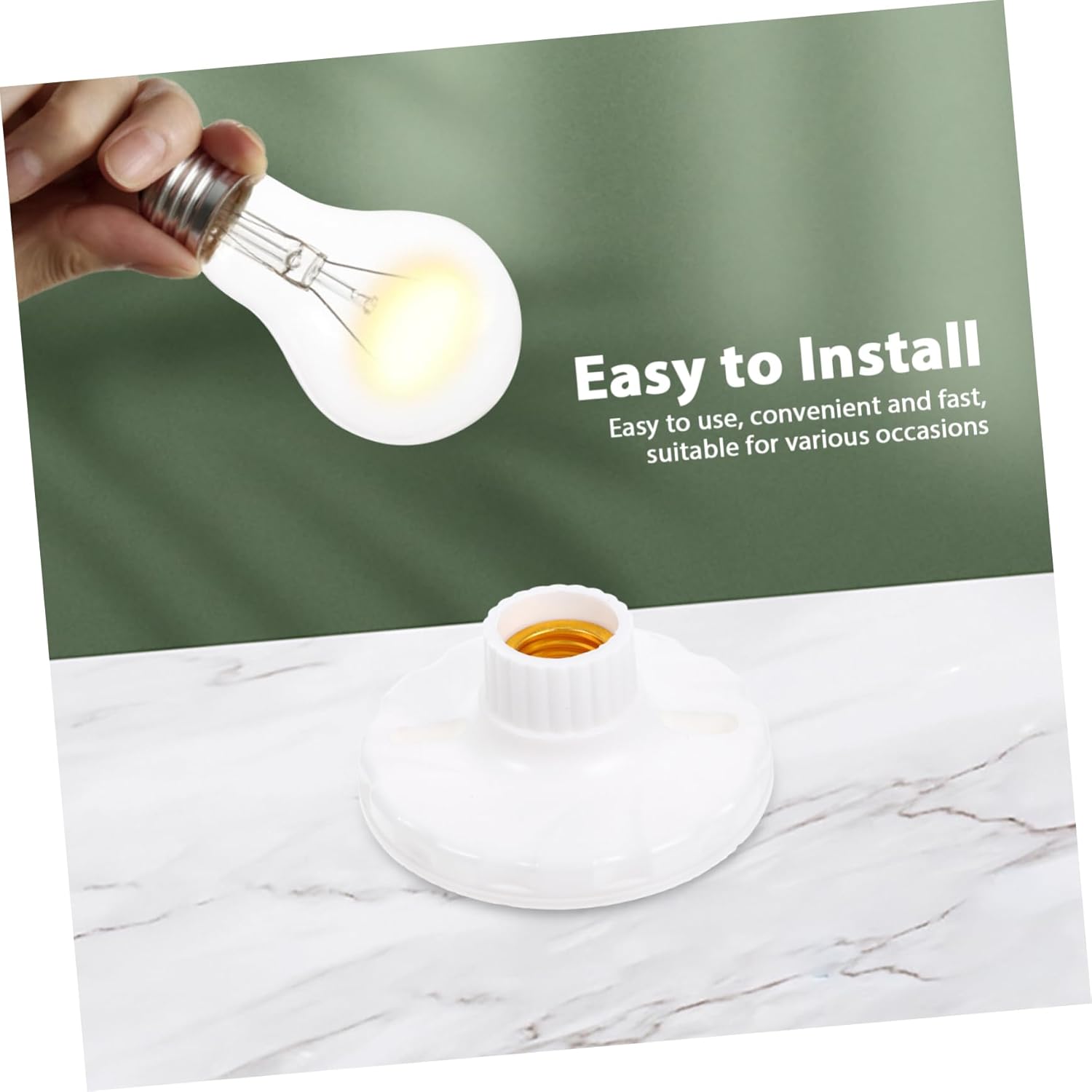 1 jeu de douilles de plafond à visser E27, douilles de garage E27, supports de douilles d'ampoule LED, supports de lampe de plafond E27, grand - 4