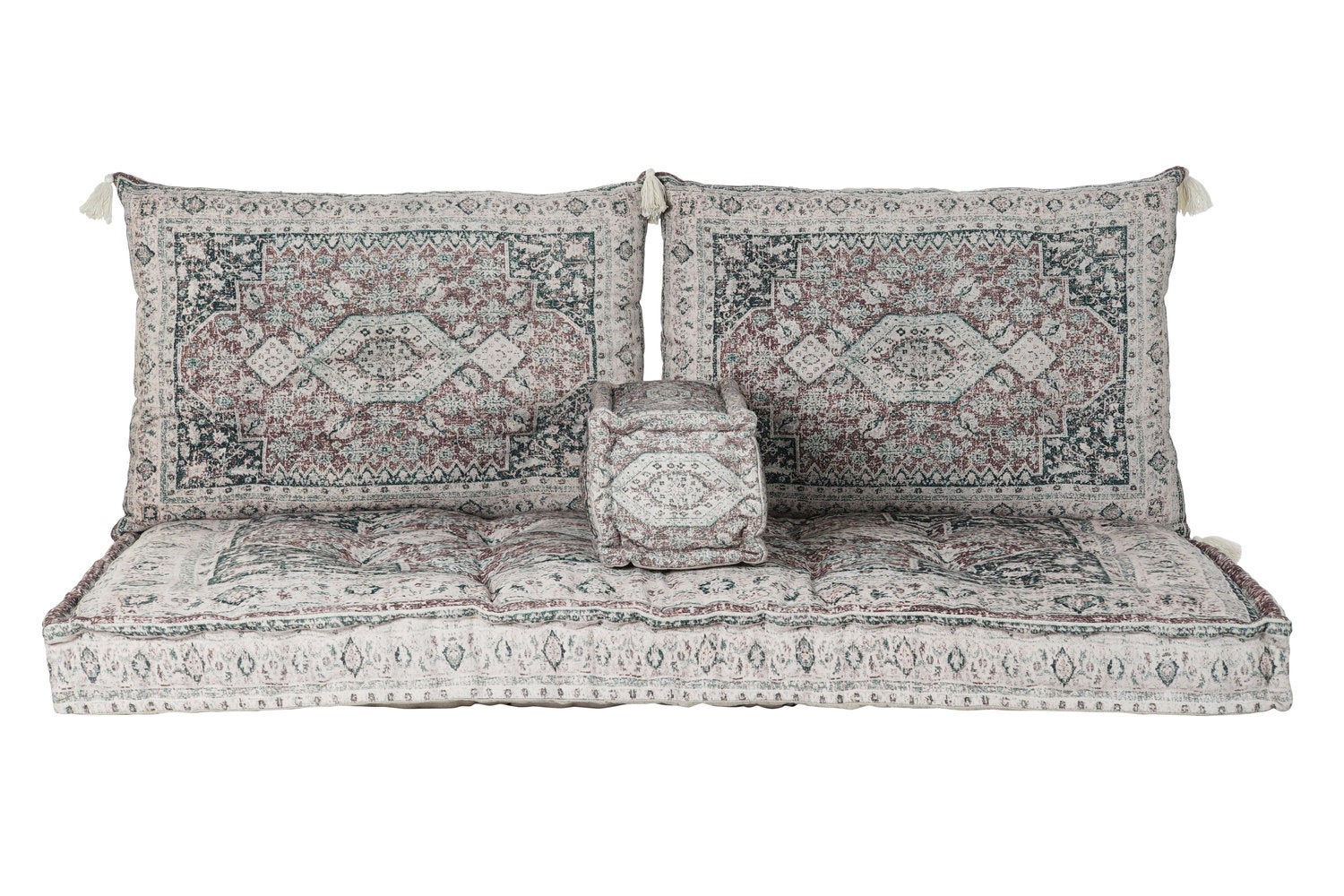 Fijalo  Sillon Set 4 Algodon 155X76x65 Desgastado Verde , Leroy Merlin