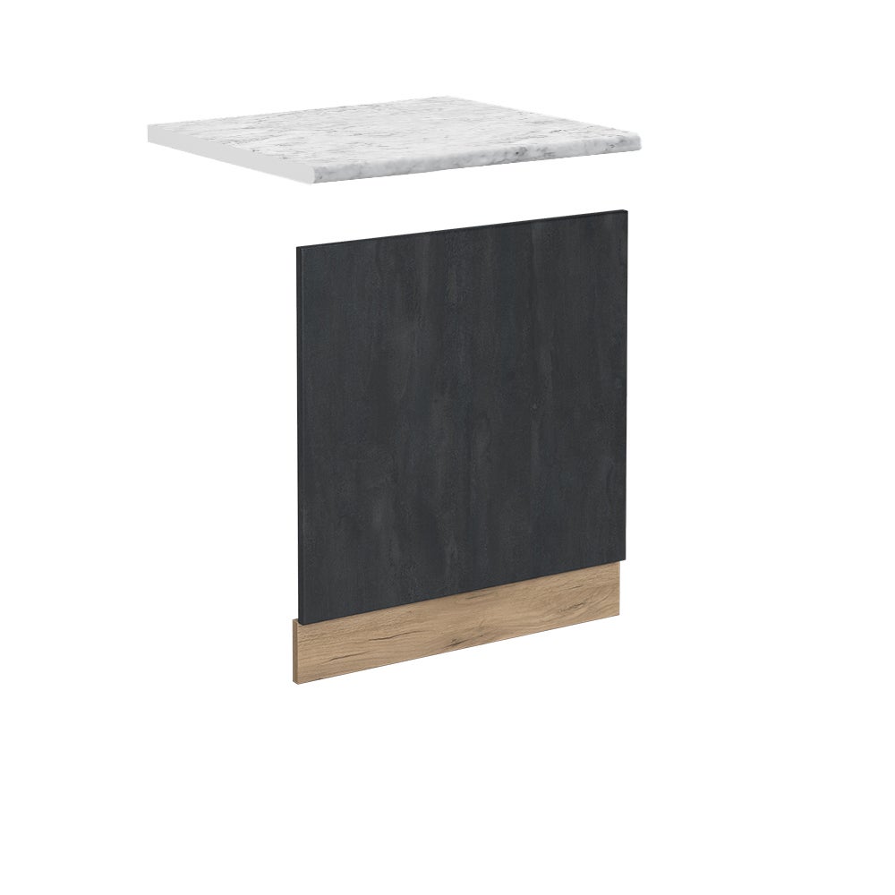 Vicco Panel przedni R-Line, Czarny beton, 60 cm BP Marmur