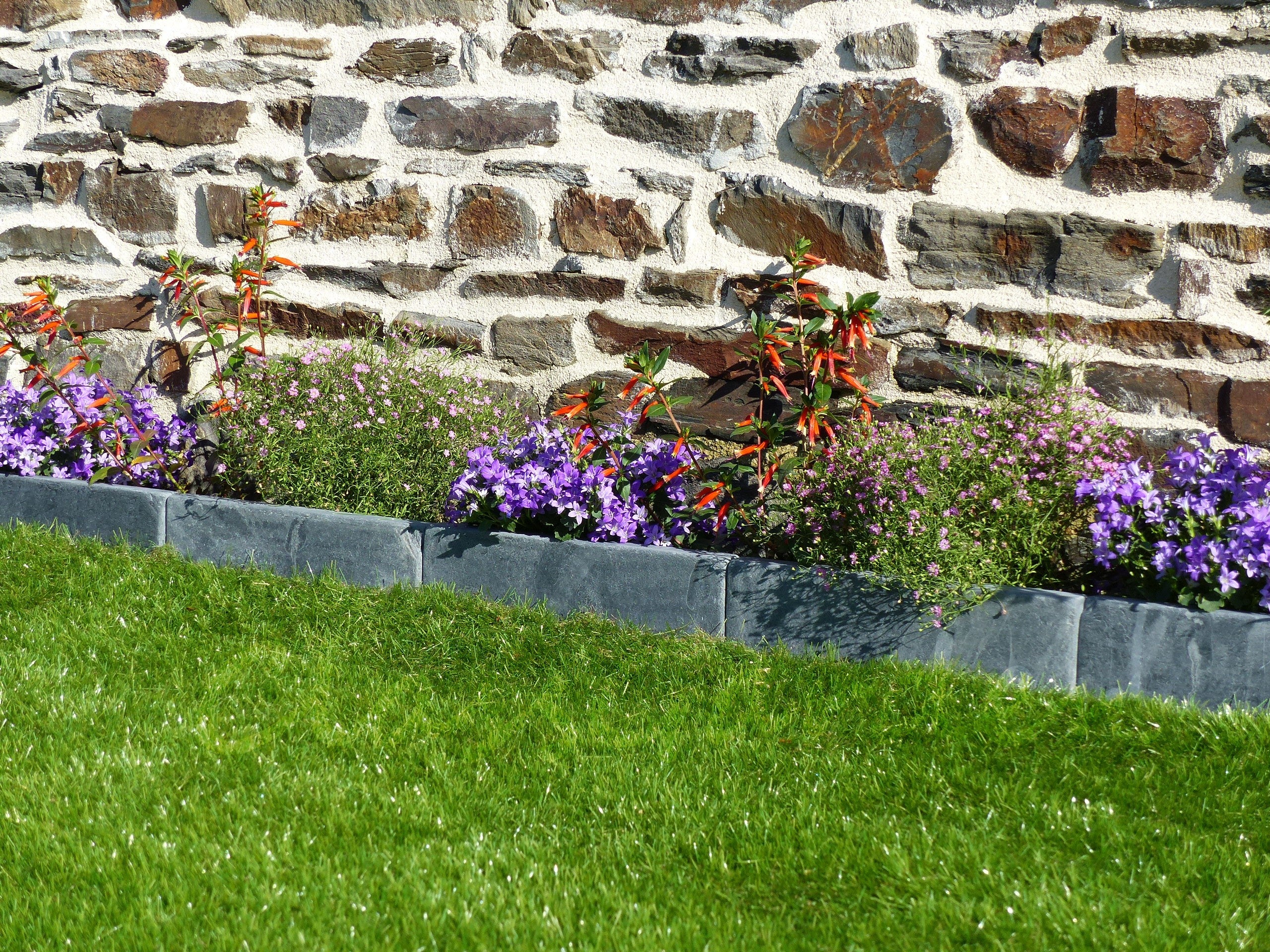 Bordure Ardoise Patinée 30 cm - Pack 20 pièces - 6 mètres - 4