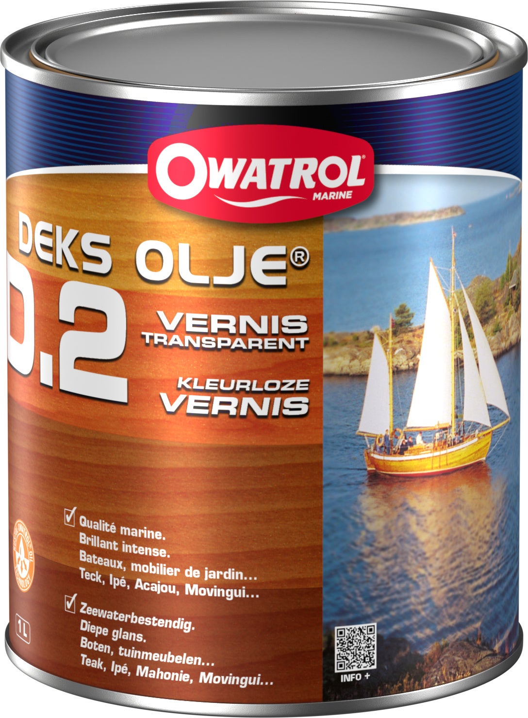 Oleisty Lakier do łodzi MARINE D2 1L