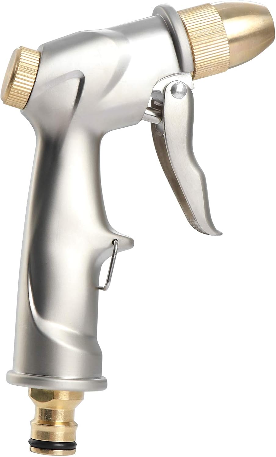 Garden Hose Spray Gun with Brass Nozzle, High Pressure Zinc Alloy for ...