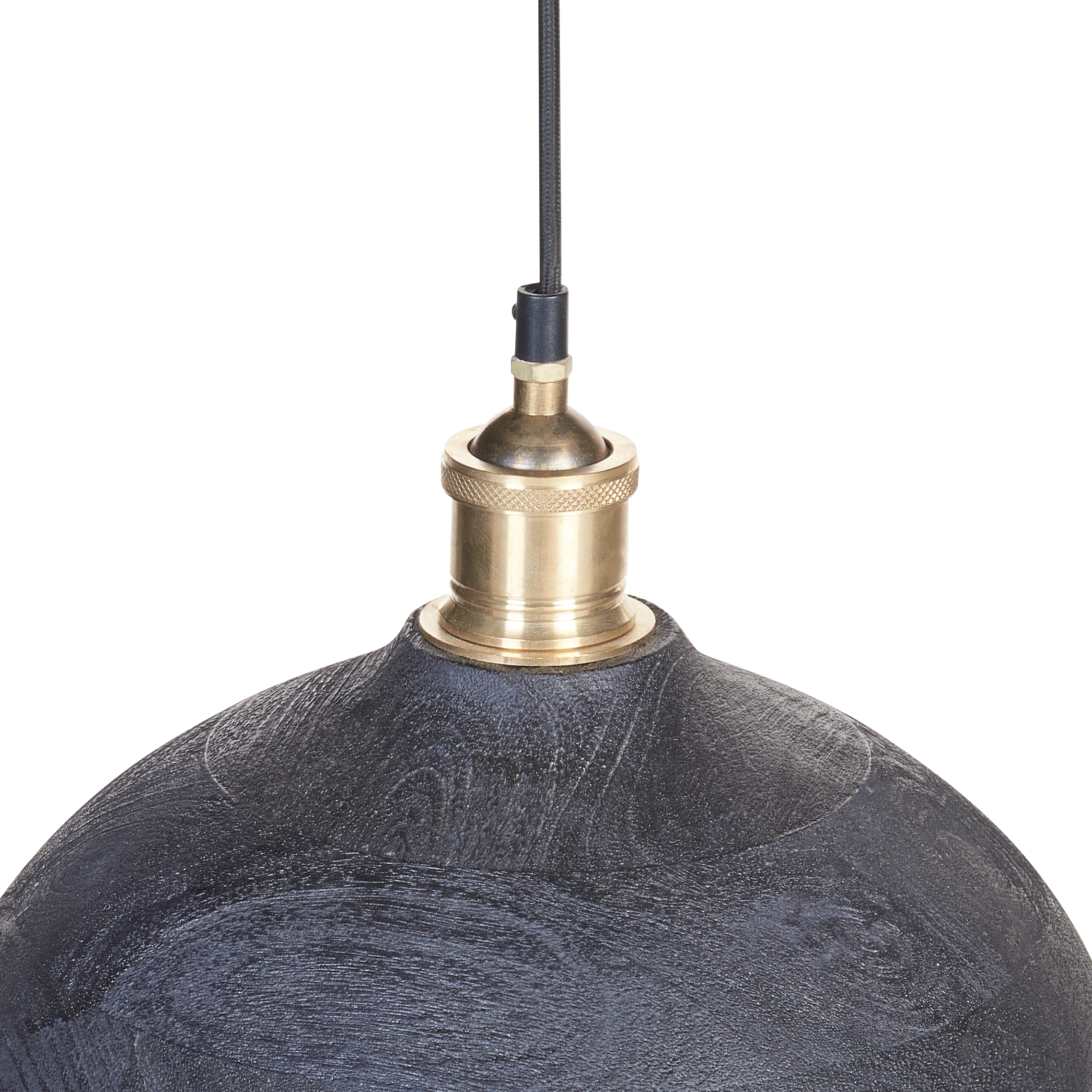 Lampe suspension CHEYYAR Bois de manguier Noir - 8