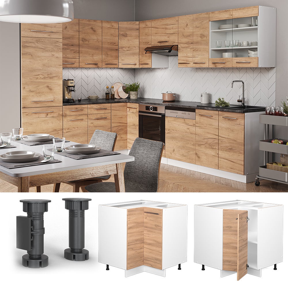 Vicco Meuble dangle Fame-Line, Chêne de force doré, 80.5cm sans PT - 2