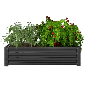 Fioriera Kube High Slim EURO3PLAST in plastica colore nero perla H 70 cm, L 80 x P 25 cm | Leroy