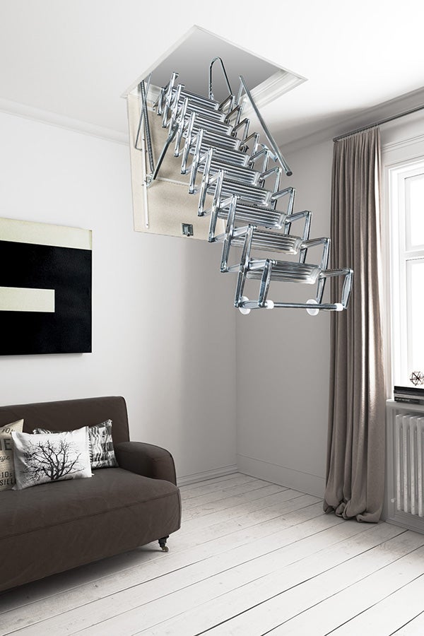 Escalier Grenier Accordéon - Trappe 50x70cm - Hauteur 2.42 à 2.75m - ACI-SVE275/70X50 - 4