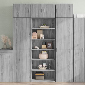 Credenza Bianco Lucido 70x35,5x67,5 cm in Legno Multistrato vidaXL